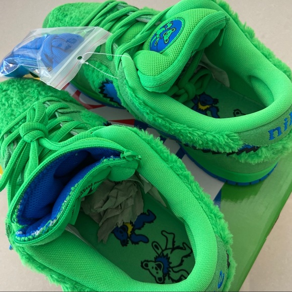 Nike Men’s SB Dunk Low - Grateful Dead Green - Picture 7 of 10